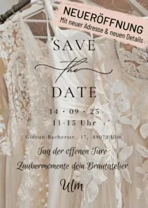 Zaubermomente Brautmode Neueröffnung Atelier Ulm