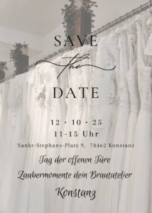 Zaubermomente Brautmode Tag der offenen Tür in Konstanz